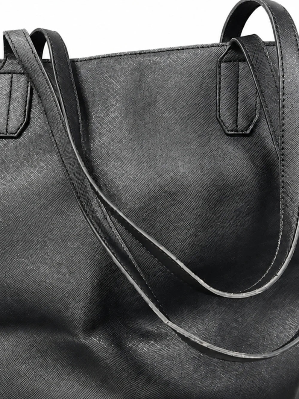 DKNY Black Saffiano Tote Bag Large Shoulder Bag Work Travel Purse